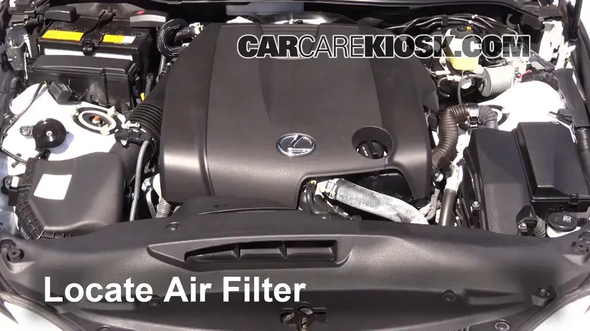 2014 Lexus IS250 2.5L V6 Air Filter (Engine) Replace